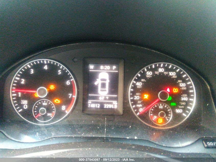 2013 VOLKSWAGEN EOS KOMFORT WVWBW8AH1DV005713