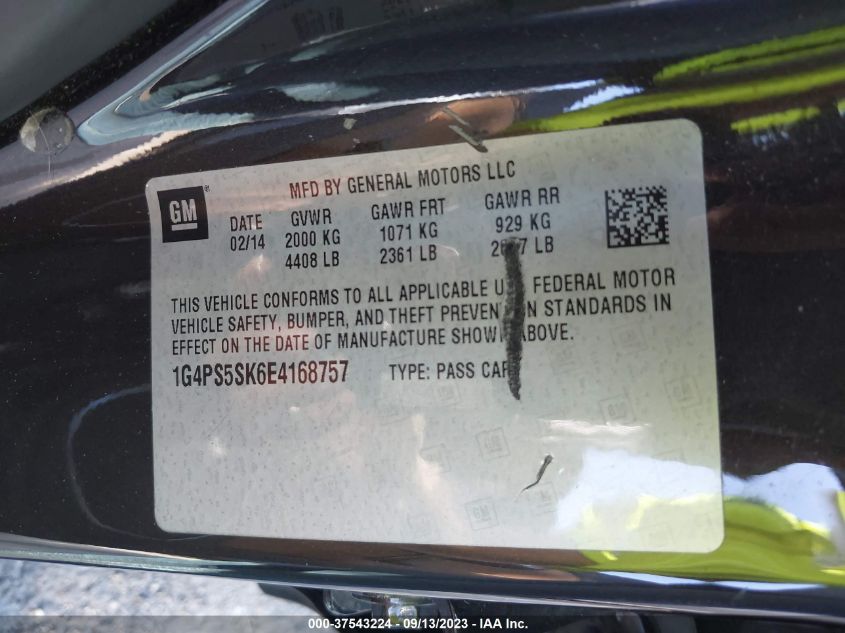 2014 BUICK VERANO LEATHER GROUP - 1G4PS5SK6E4168757