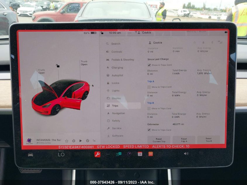 2019 TESLA MODEL 3 RANGE - 5YJ3E1EA9KF400861