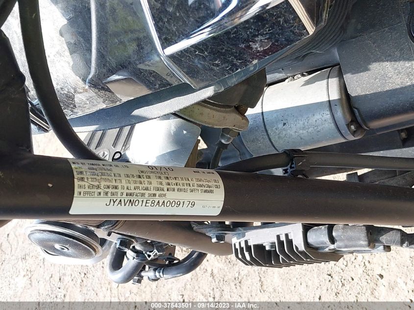 2010 YAMAHA XVS950 A JYAVN01E8AA009179