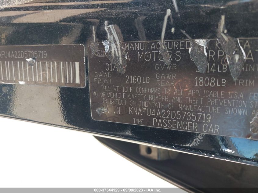 2013 KIA FORTE EX - KNAFU4A22D5735719