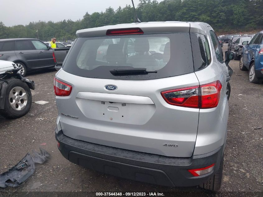 2018 FORD ECOSPORT S - MAJ6P1SL1JC225147