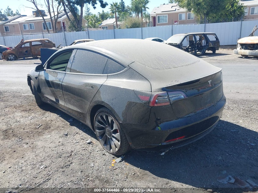 VIN 5YJ3E1EC4NF264807 2022 TESLA MODEL 3