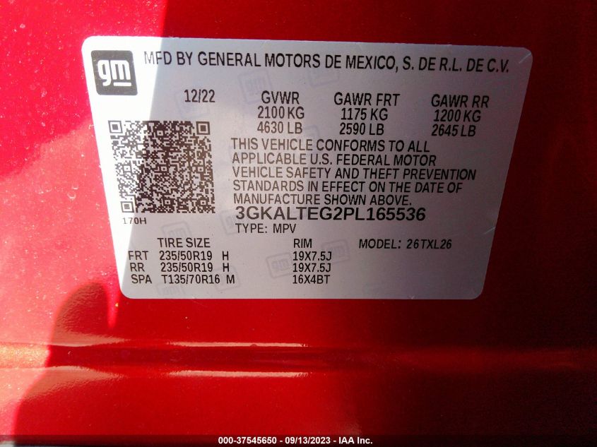 2023 GMC TERRAIN SLE - 3GKALTEG2PL165536