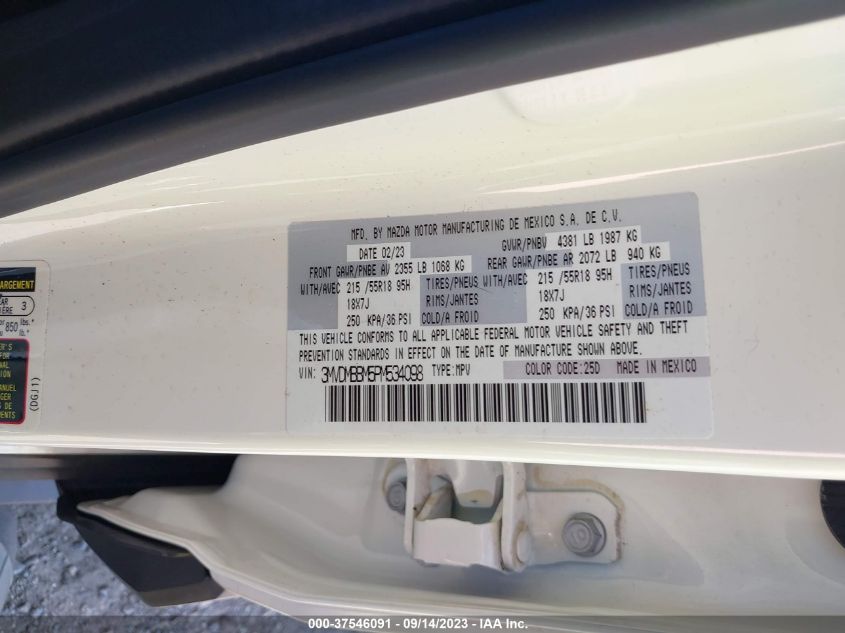 2023 MAZDA CX-30 2.5 S SELECT PACKAGE - 3MVDMBBM5PM534098