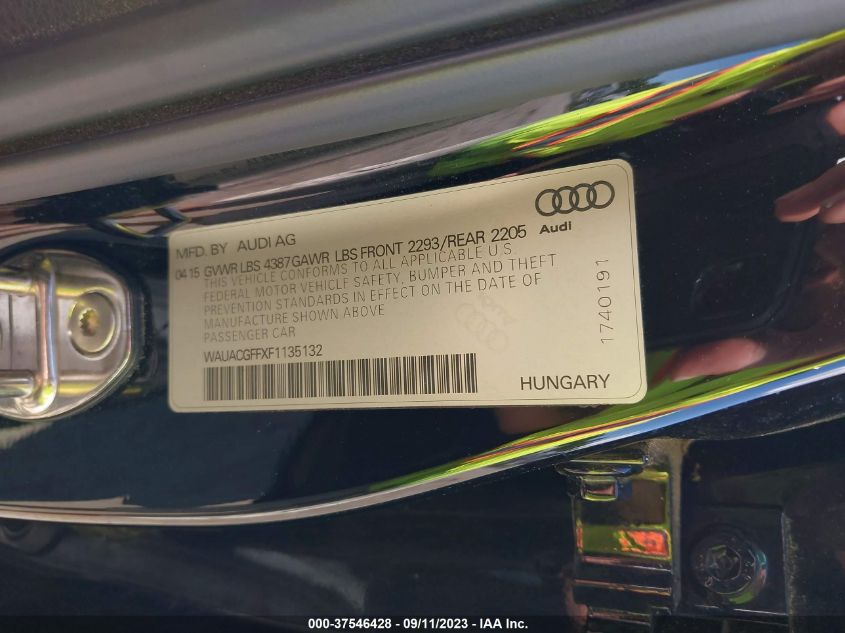 2015 AUDI A3 1.8T PREMIUM - WAUACGFFXF1135132