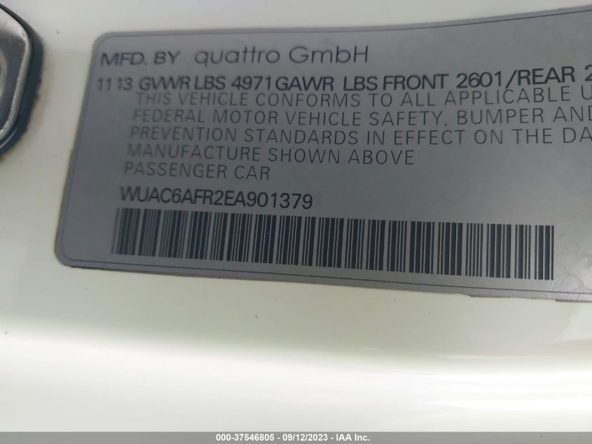 2014 AUDI RS 5 4.2 - WUAC6AFR2EA901379