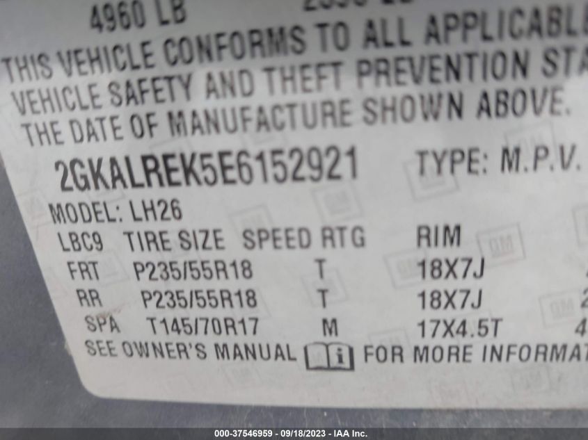2014 GMC TERRAIN SLE - 2GKALREK5E6152921