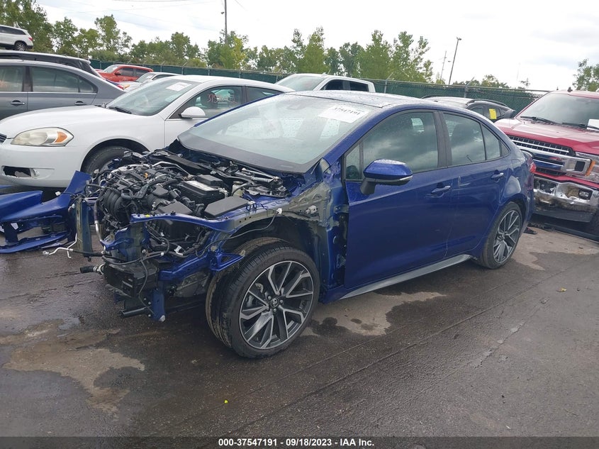 VIN 5YFS4MCE8NP117608 2022 TOYOTA COROLLA SE/SE NIGHTSHADE/APEX SE