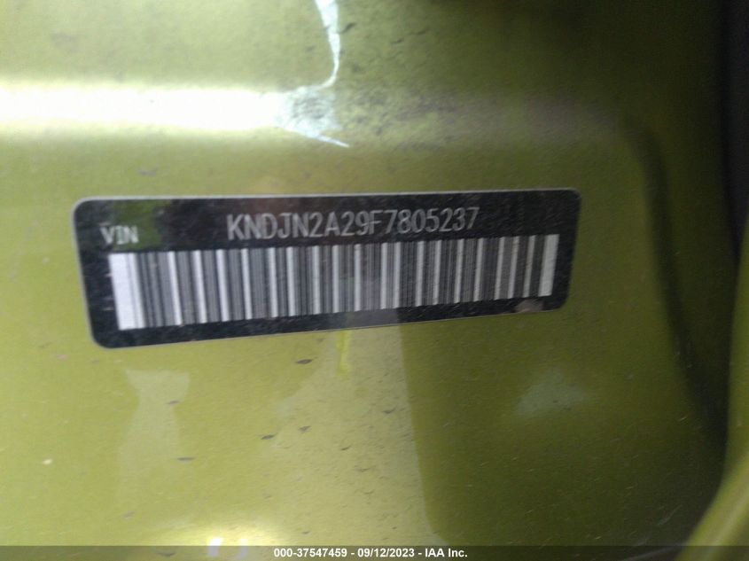 2015 KIA SOUL BASE - KNDJN2A29F7805237