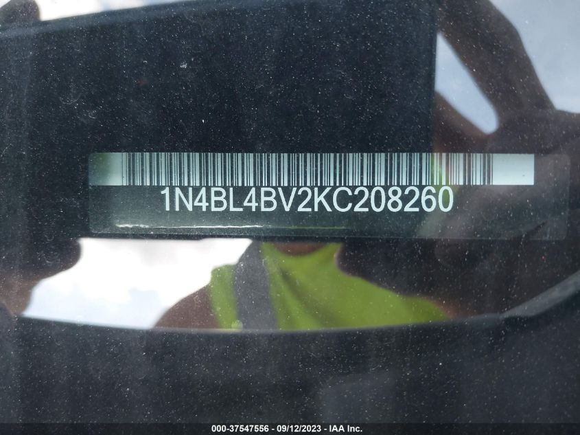 2019 NISSAN ALTIMA 2.5 S - 1N4BL4BV2KC208260