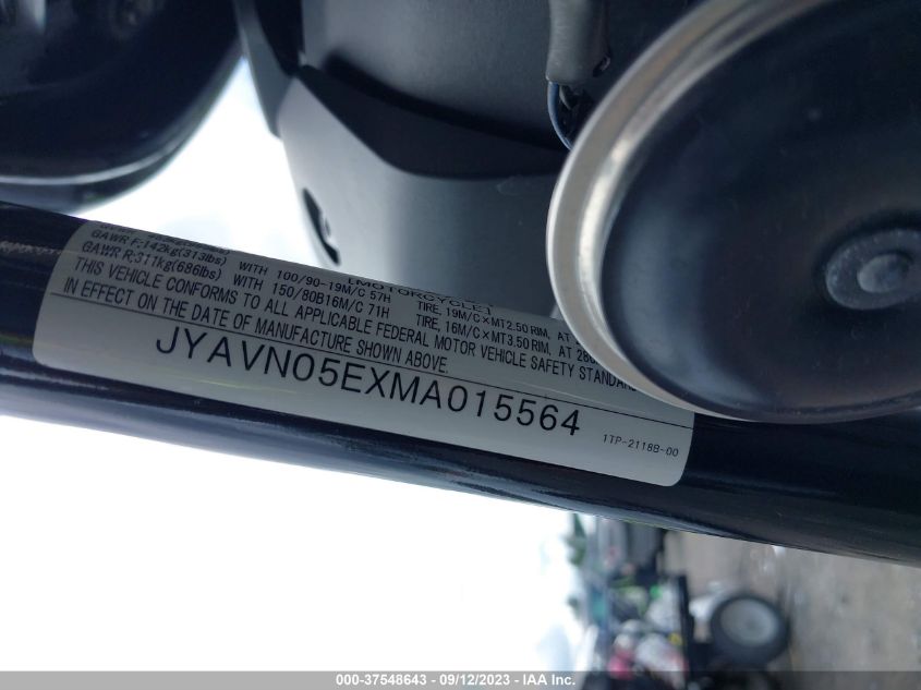 2021 YAMAHA XVS950 CUD JYAVN05EXMA015564