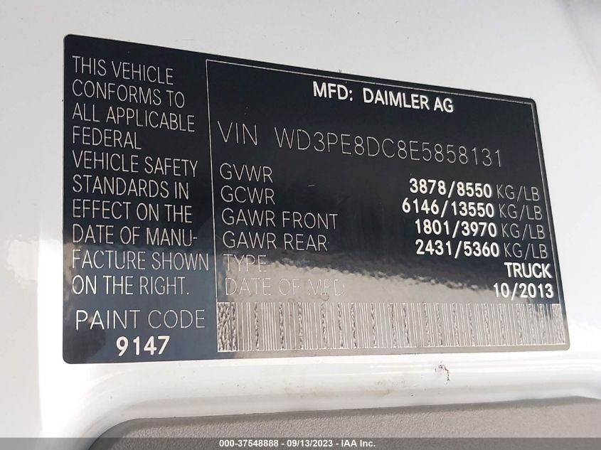 2014 MERCEDES-BENZ SPRINTER CARGO VANS WD3PE8DC8E5858131