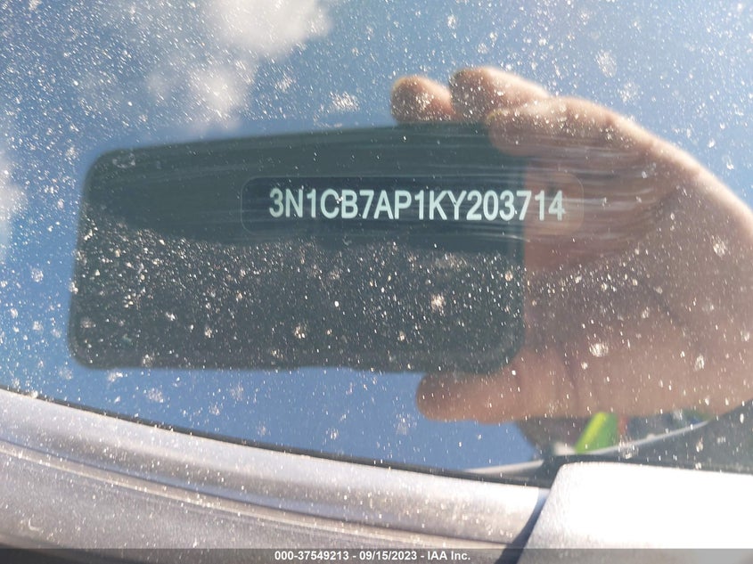 VIN 3N1CB7AP1KY203714 2019 NISSAN SENTRA NISMO