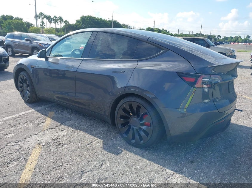 VIN 7SAYGDEF5NF570820 2022 TESLA MODEL Y