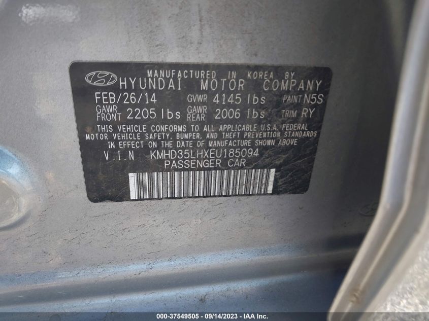 2014 HYUNDAI ELANTRA GT - KMHD35LHXEU185094