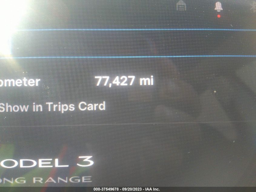 2018 TESLA MODEL 3 RANGE BATTERY - 5YJ3E1EA0JF017437