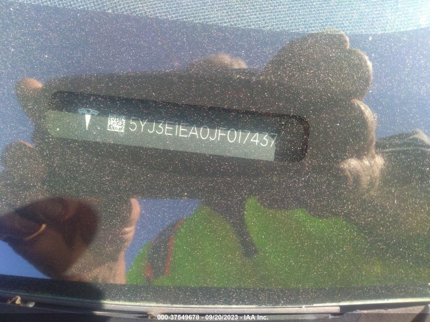 2018 TESLA MODEL 3 RANGE BATTERY - 5YJ3E1EA0JF017437