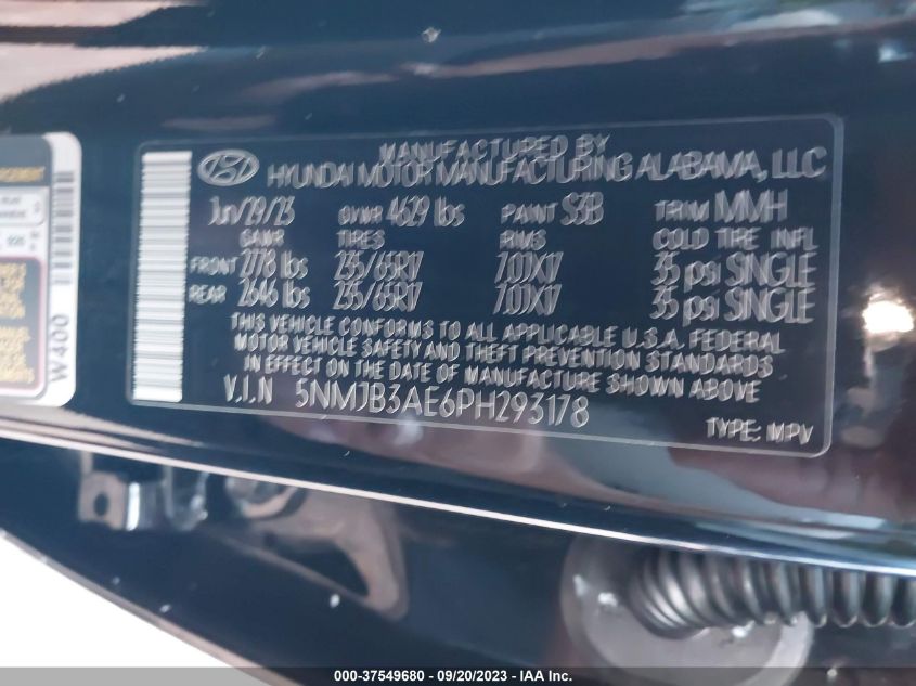 2023 HYUNDAI TUCSON SEL - 5NMJB3AE6PH293178