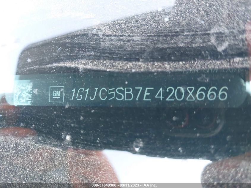 2014 CHEVROLET SONIC LT - 1G1JC5SB7E4208666