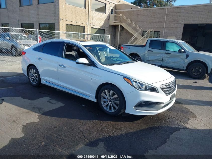 2016 HYUNDAI SONATA 2.4L SPORT - 5NPE34AF3GH431694