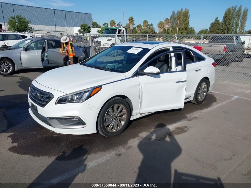 2016 HYUNDAI SONATA 2.4L SPORT - 5NPE34AF3GH431694