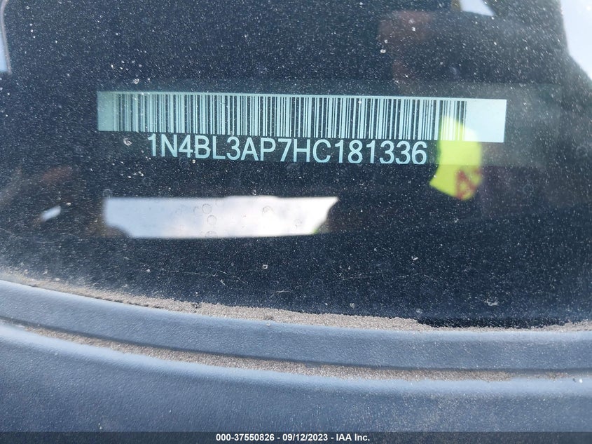 VIN 1N4BL3AP7HC181336 2017 NISSAN ALTIMA 3.5 SL