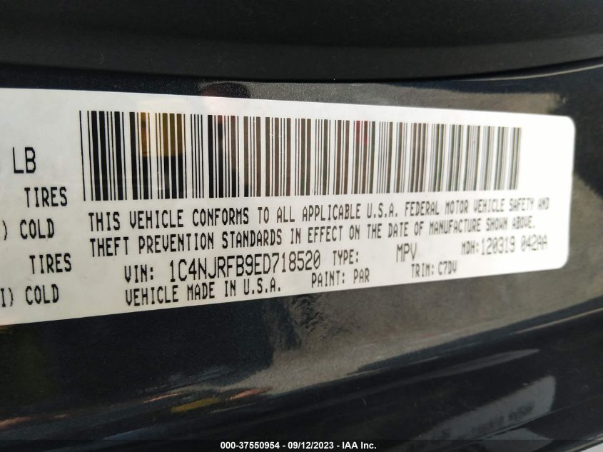 2014 JEEP PATRIOT LATITUDE - 1C4NJRFB9ED718520