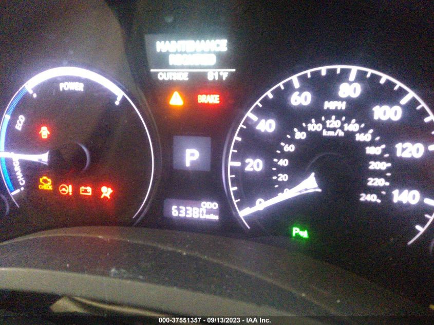 2013 LEXUS RX 450H - JTJBC1BA5D2051187