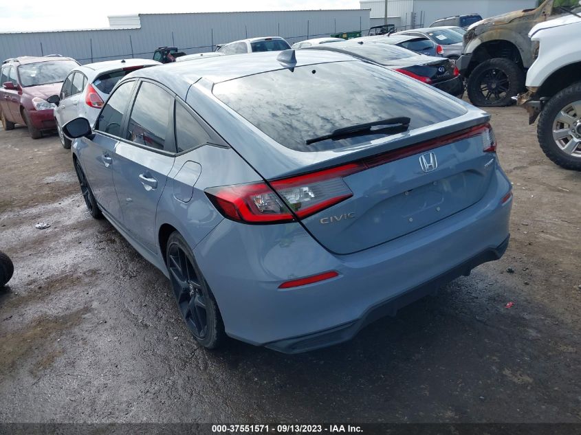 2022 HONDA CIVIC HATCHBACK SPORT - 19XFL2H81NE003415
