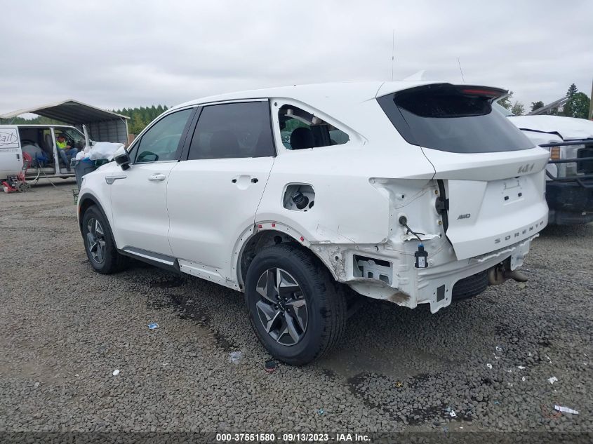 2022 KIA SORENTO HYBRID S KNDRGDLG3N5110019