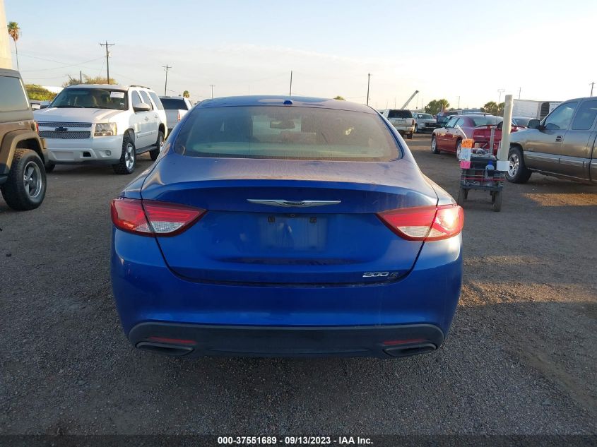2016 CHRYSLER 200 S - 1C3CCCBB0GN115462