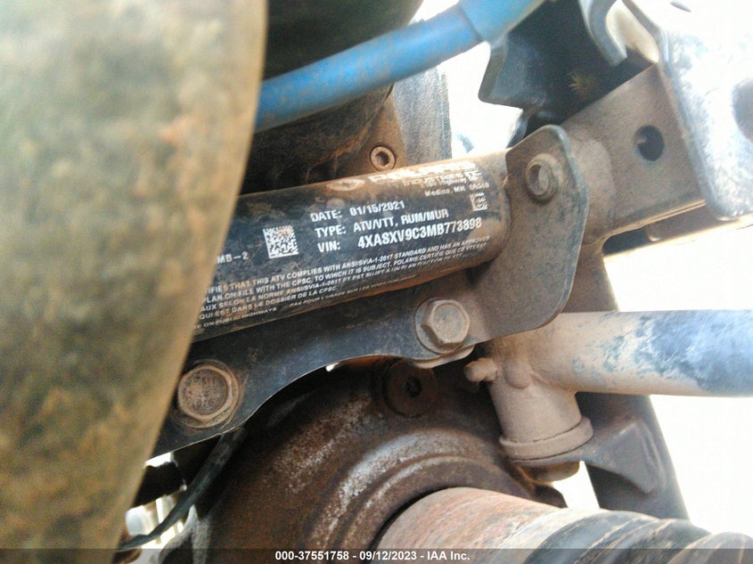 VIN 4XASXV9C3MB773898 2021 POLARIS SPORTSMAN 1000 PREMIUM