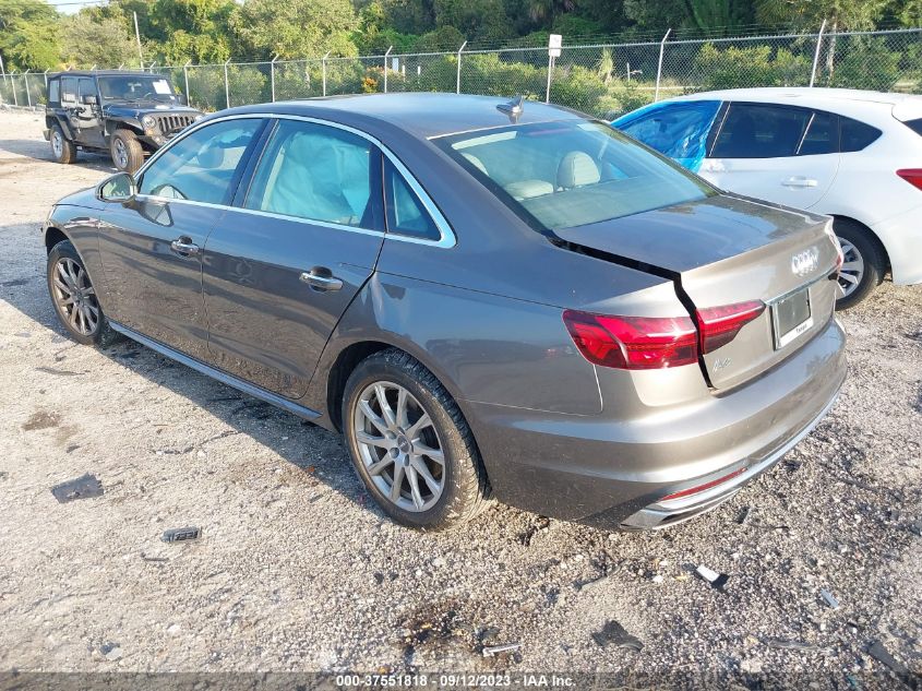2020 AUDI A4 PREMIUM - WAUGMAF46LA052120