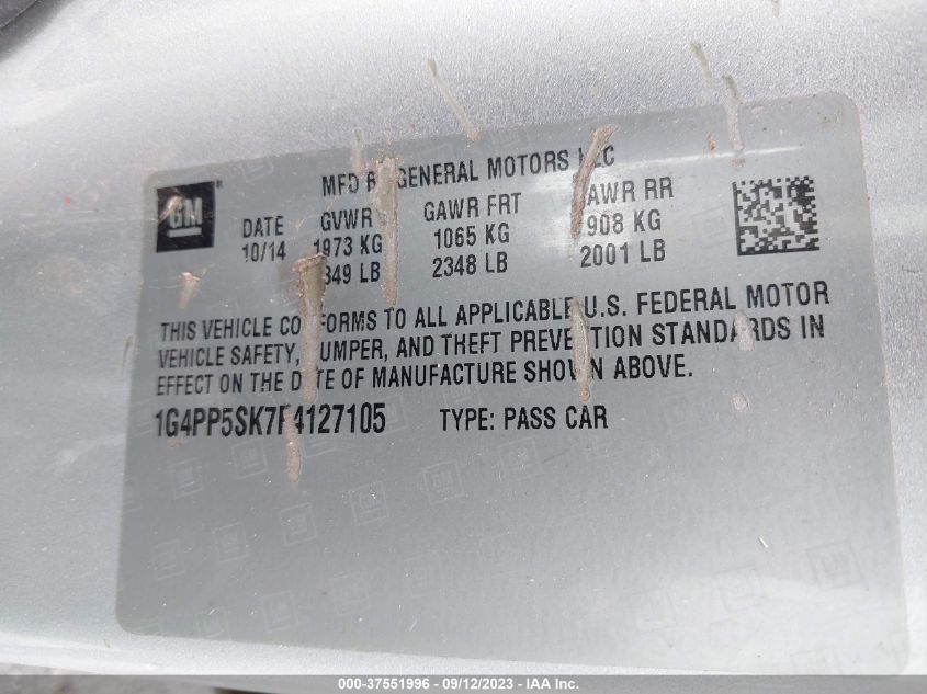 2015 BUICK VERANO - 1G4PP5SK7F4127105