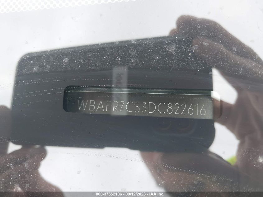 2013 BMW 5 SERIES 535I - WBAFR7C53DC822616