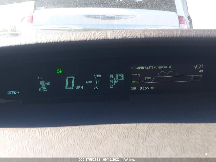 2013 TOYOTA PRIUS ONE/TWO/THREE/FOUR/FIVE - JTDKN3DUXD5654800