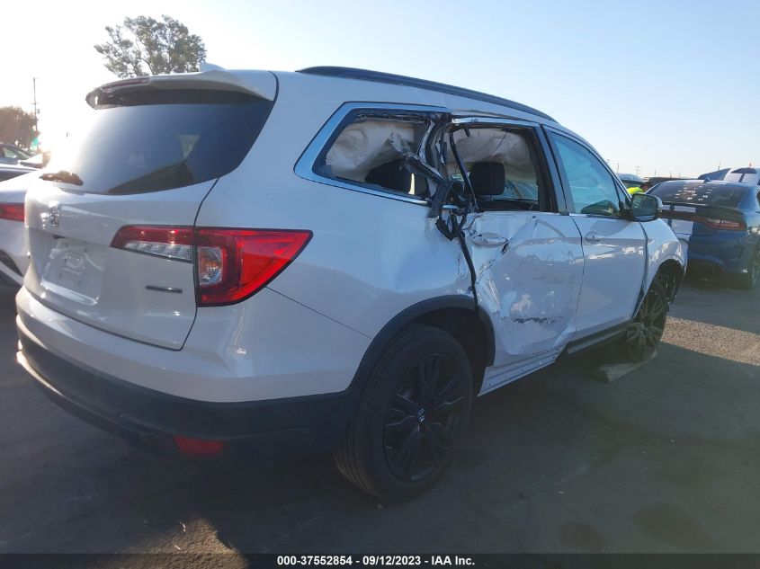 2021 HONDA PILOT SE - 5FNYF5H29MB011932