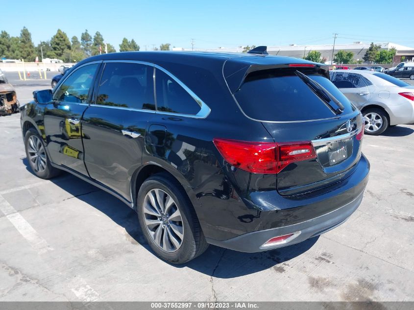 2015 ACURA MDX TECH PKG - 5FRYD4H43FB023321