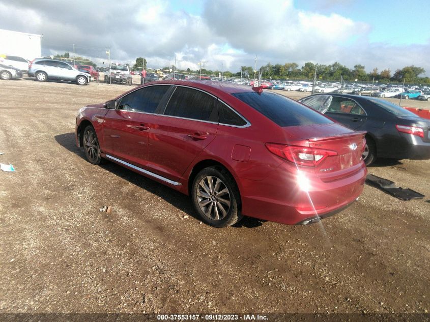 2015 HYUNDAI SONATA 2.4L SPORT - 5NPE34AF6FH161780