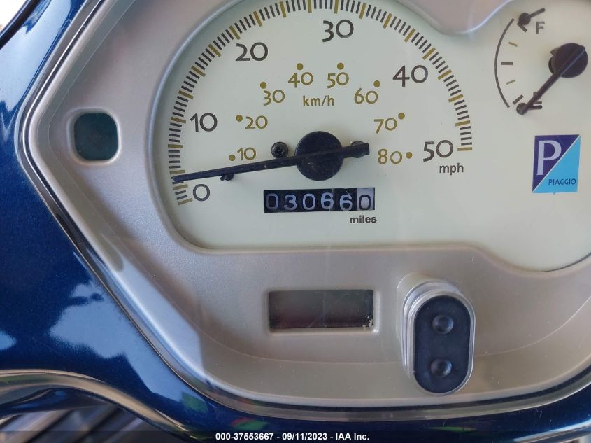 2009 VESPA LX 50 ZAPC386B995009922