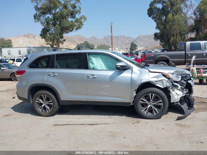 2019 TOYOTA HIGHLANDER LE - 5TDZZRFH5KS315620