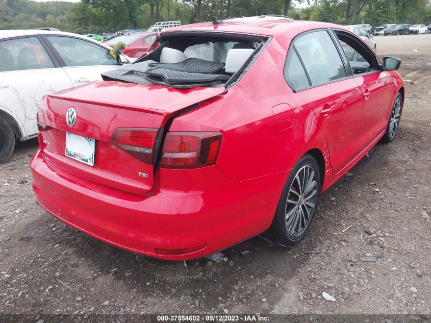 2016 VOLKSWAGEN JETTA SEDAN 1.8T SPORT - 3VWD17AJ9GM356255