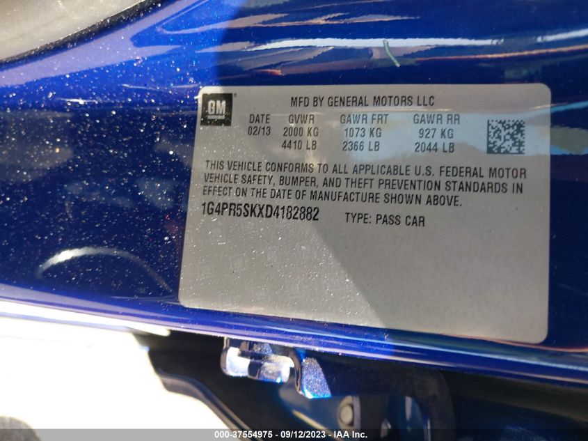 2013 BUICK VERANO CONVENIENCE GROUP - 1G4PR5SKXD4182882