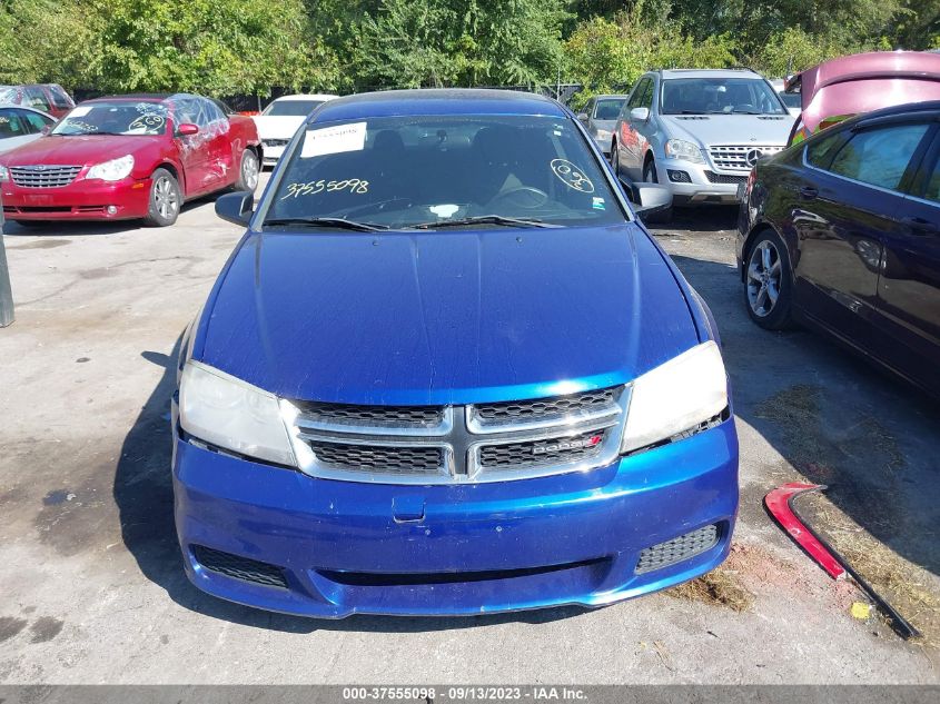 2013 DODGE AVENGER SE - 1C3CDZABXDN725821