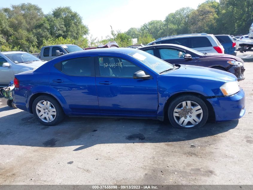 2013 DODGE AVENGER SE - 1C3CDZABXDN725821