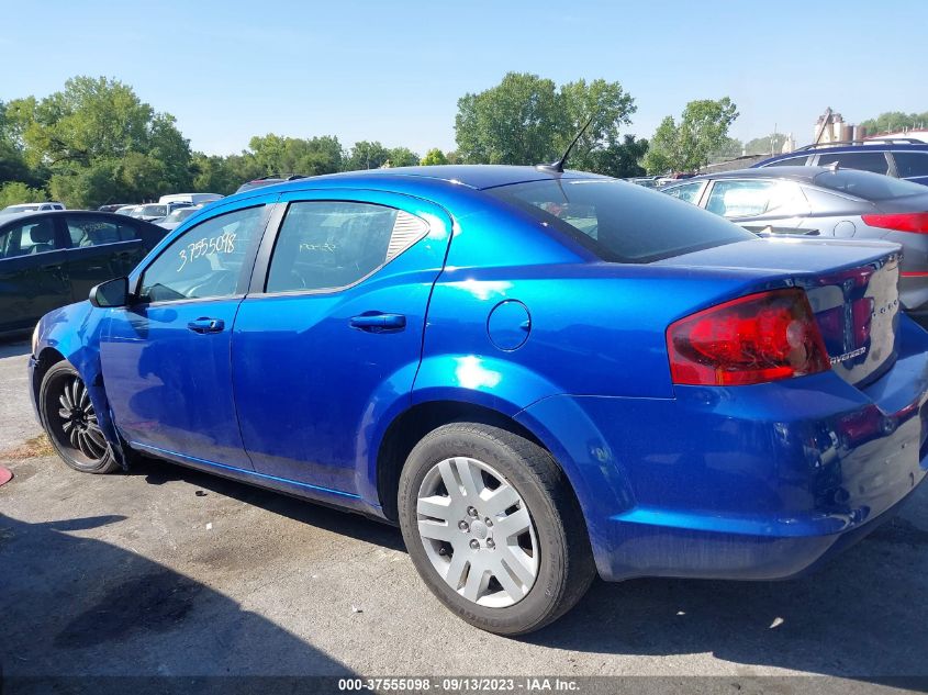 2013 DODGE AVENGER SE - 1C3CDZABXDN725821