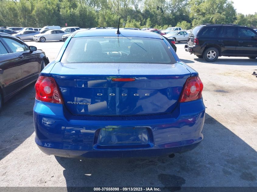 2013 DODGE AVENGER SE - 1C3CDZABXDN725821