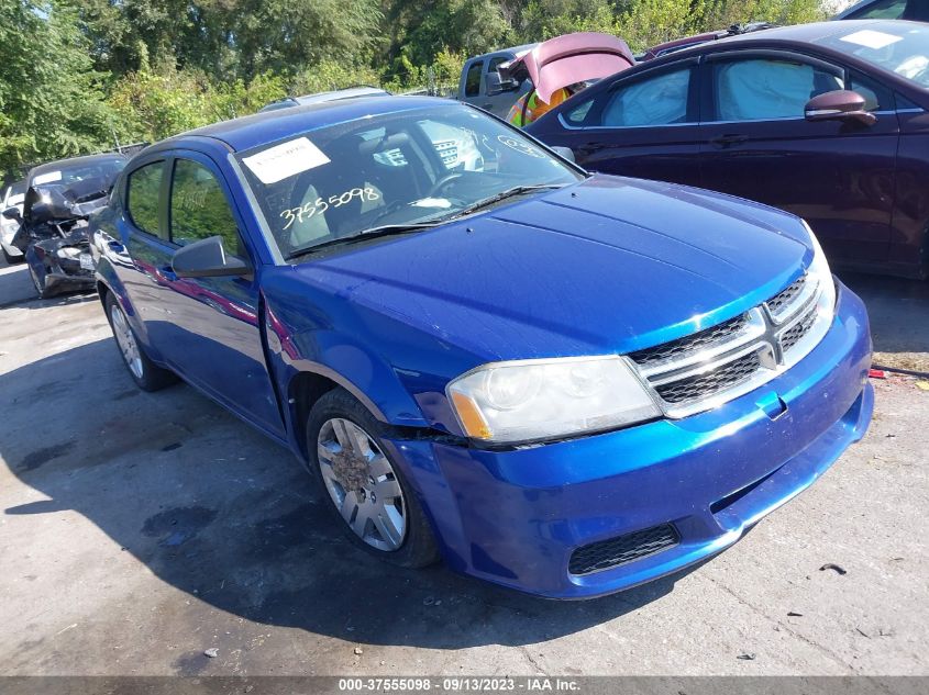 2013 DODGE AVENGER SE - 1C3CDZABXDN725821