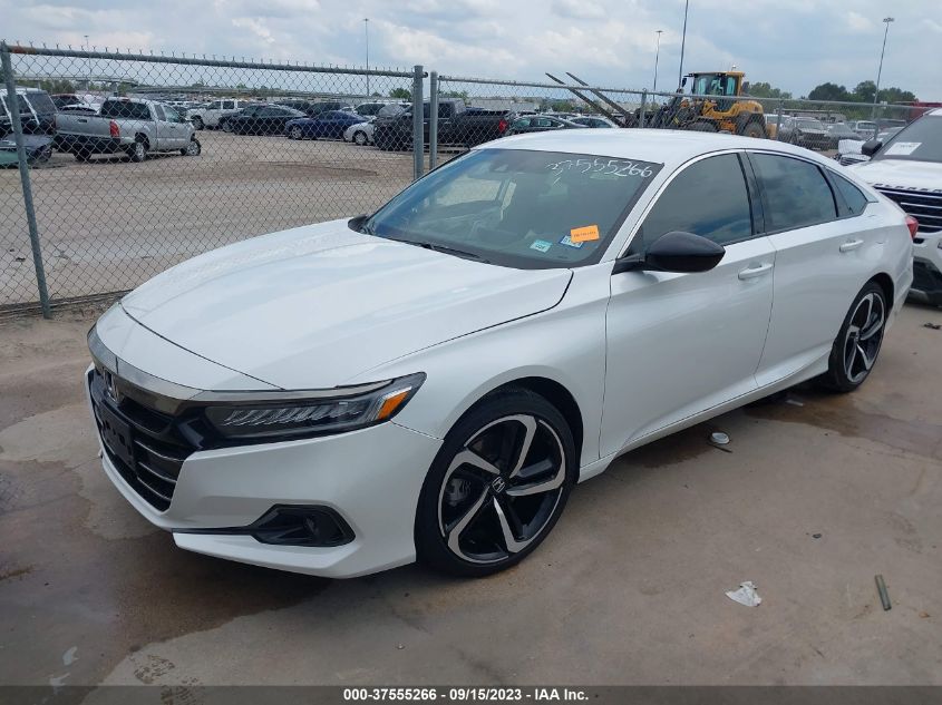 2022 HONDA ACCORD SEDAN SPORT - 1HGCV1F35NA017000
